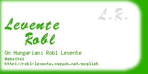 levente robl business card
